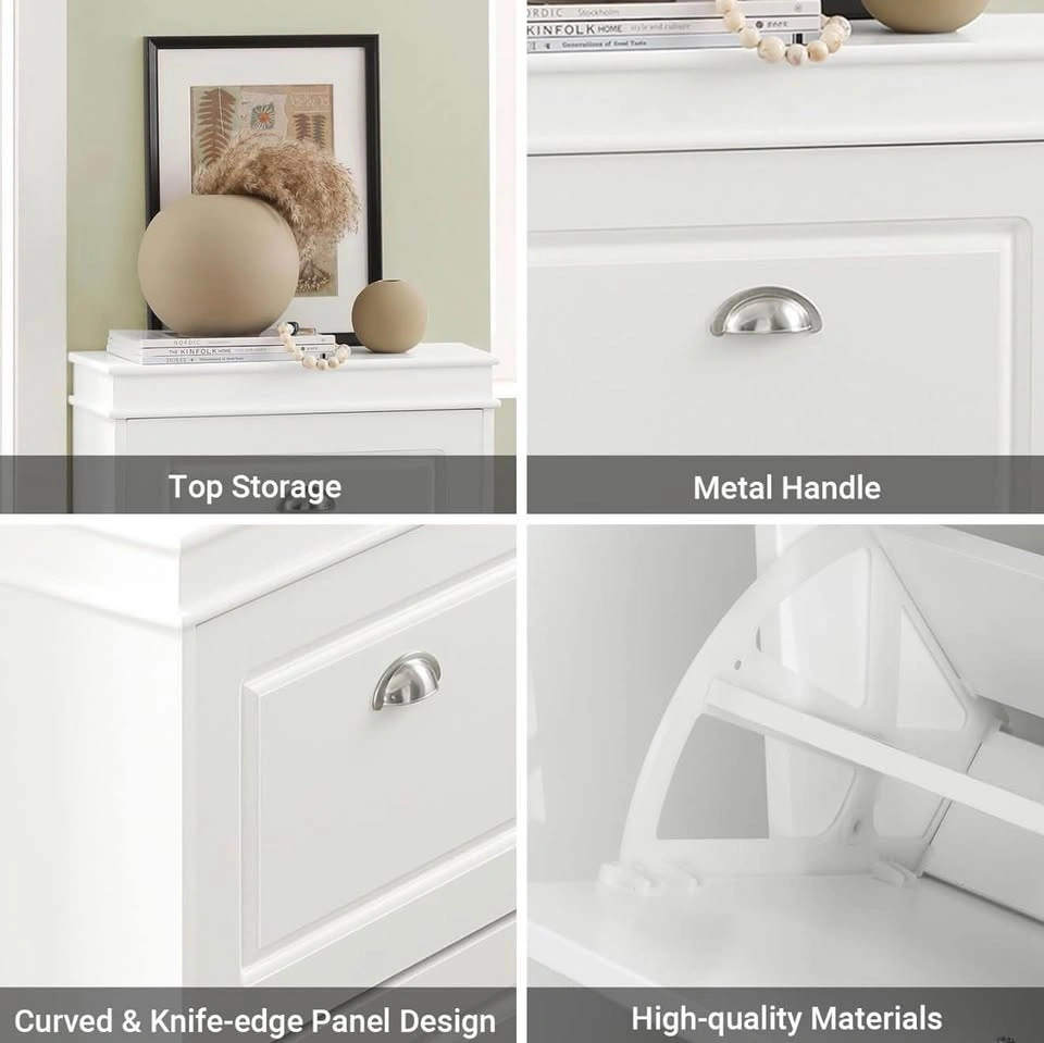 Brand New Sealed 2-Tier Flip Drawer Shoe Cabinet - photo 3