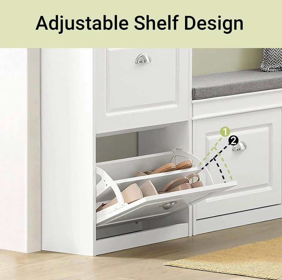 Brand New Sealed 2-Tier Flip Drawer Shoe Cabinet - photo 4