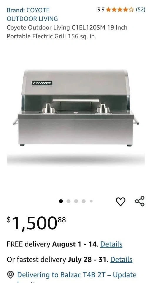 Coyote Outdoor Living C1EL120SM Portable Electric Grill - photo 4