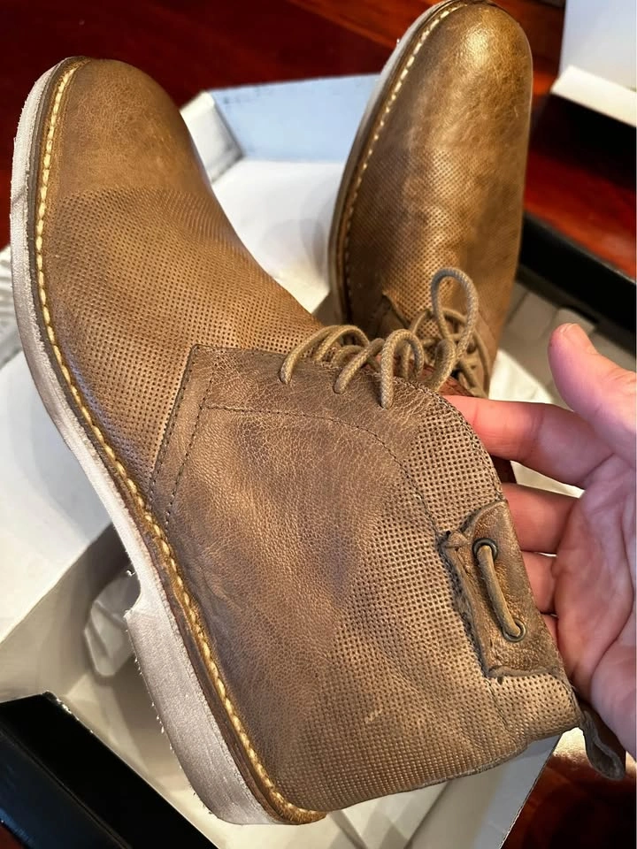 Browns ID Men's Leather Desert Dress Shoes Size 42 Made in Italy