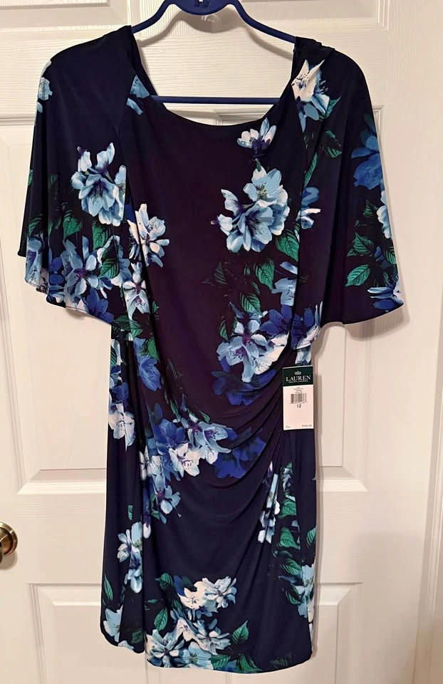 NEW blue flowery Ralph Lauren size 12
