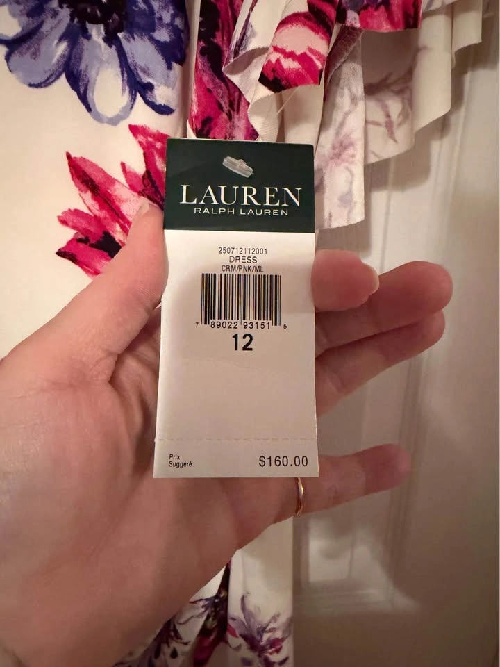 NEW white flowery Ralph Lauren size 12 paid $160 never wore - photo 2