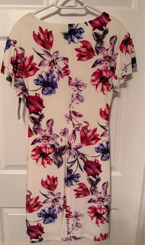 NEW white flowery Ralph Lauren size 12 paid $160 never wore - photo 3