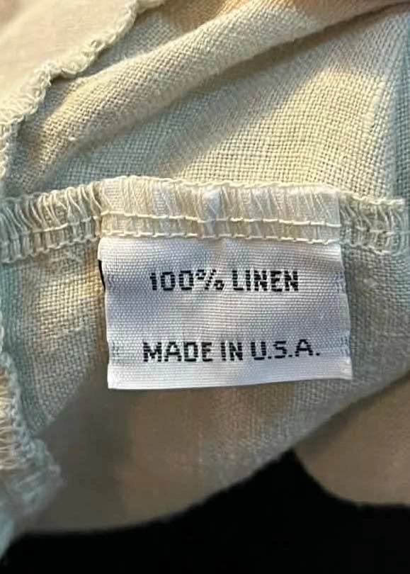 Bryn Walker Linen Boxy Blouse Button Lagenlook Top Beige Small - photo 3