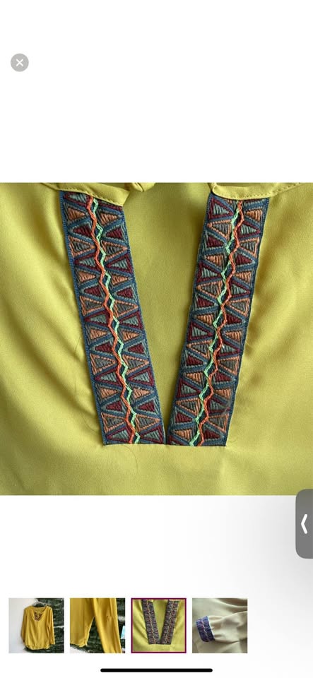Zara blouse - V neck with details - size M - photo 3