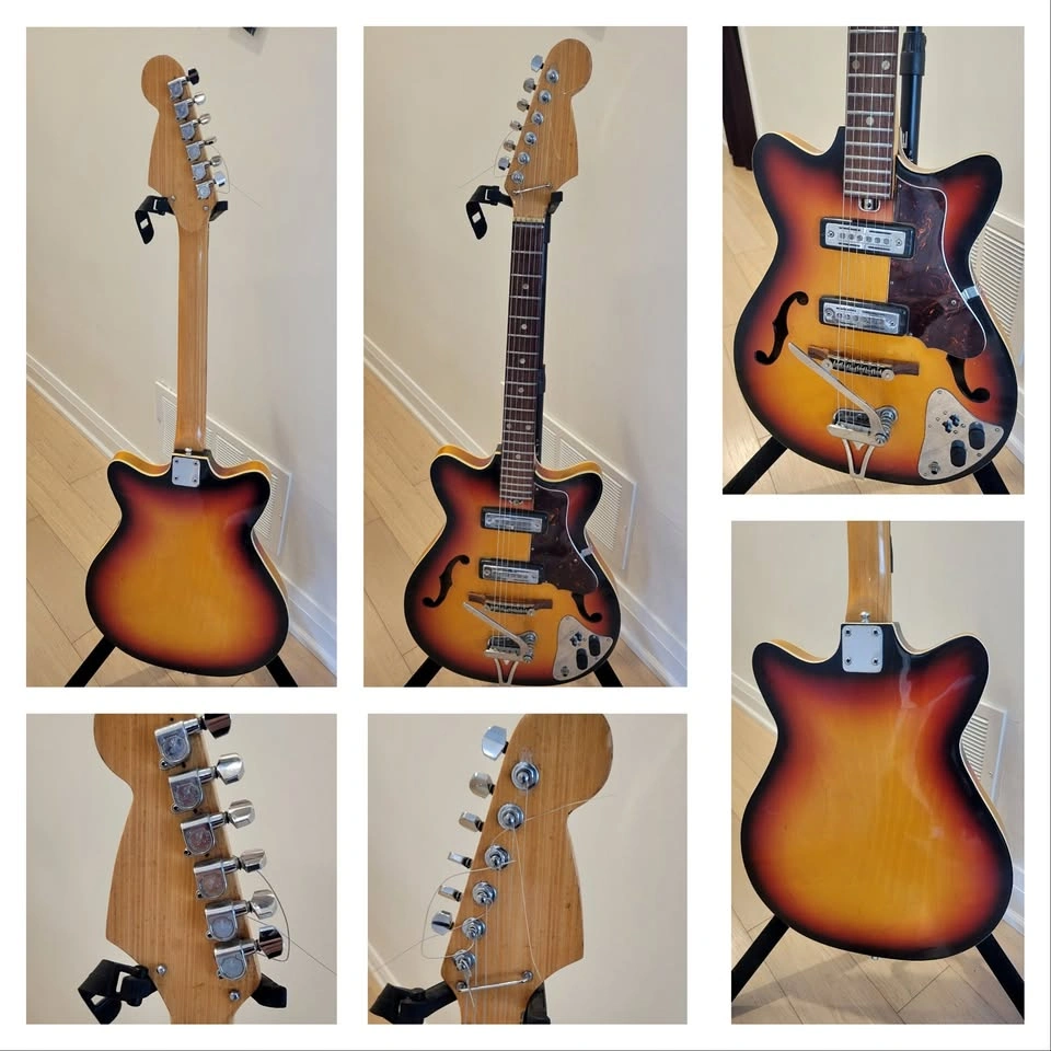 $300 Harmony/Teisco EP-7 Style Electric Guitar – Sunburst