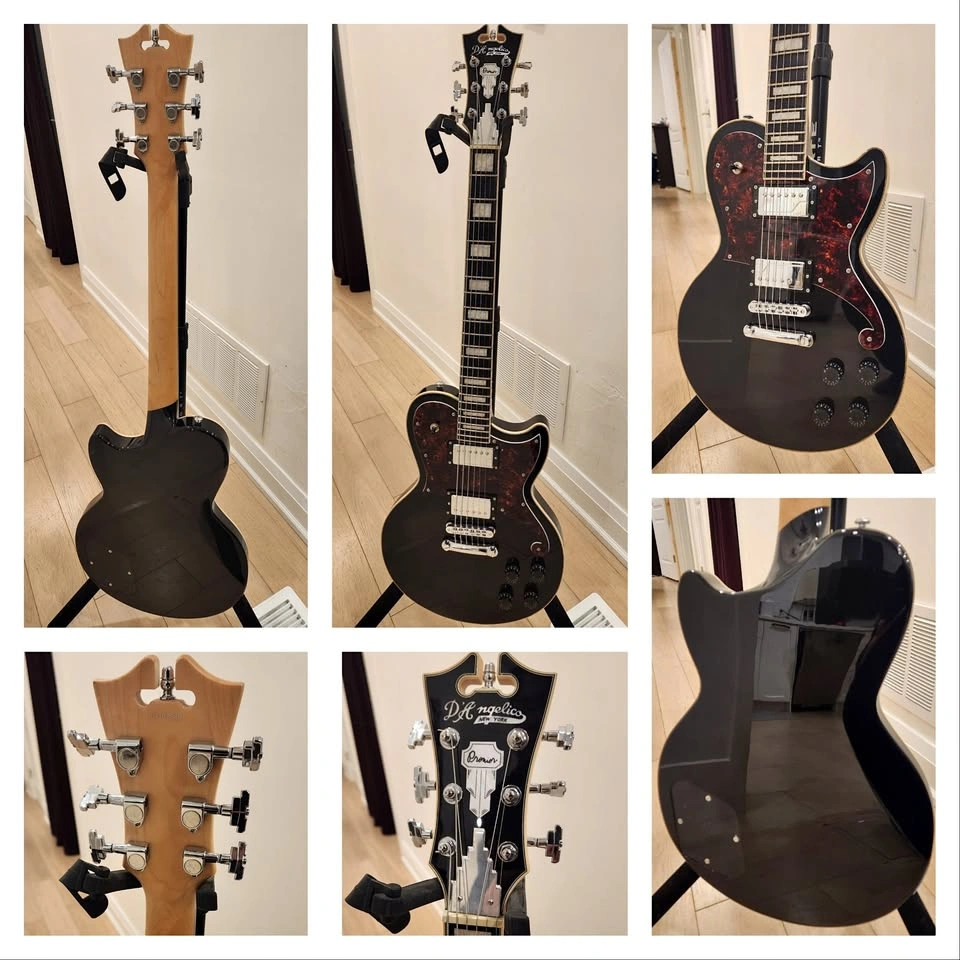 $1200 D’Angelico Premier Atlantic Electric Guitar – Black