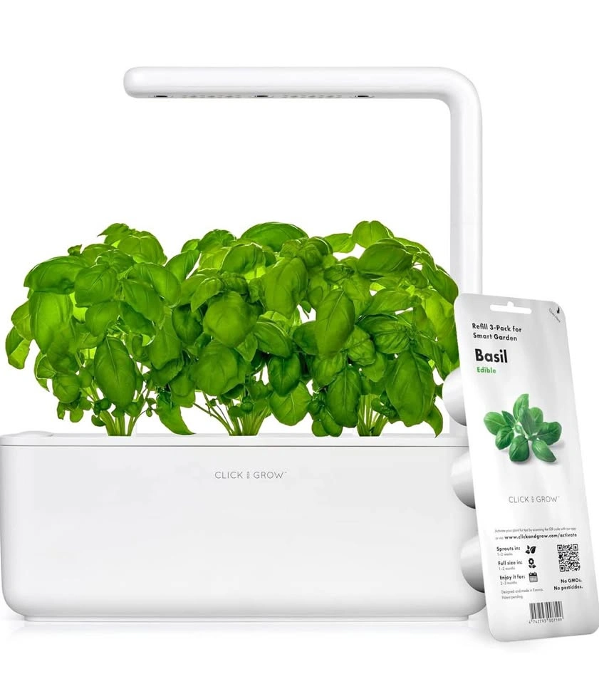 Click & Grow Indoor Herb Garden Kit with Grow Light