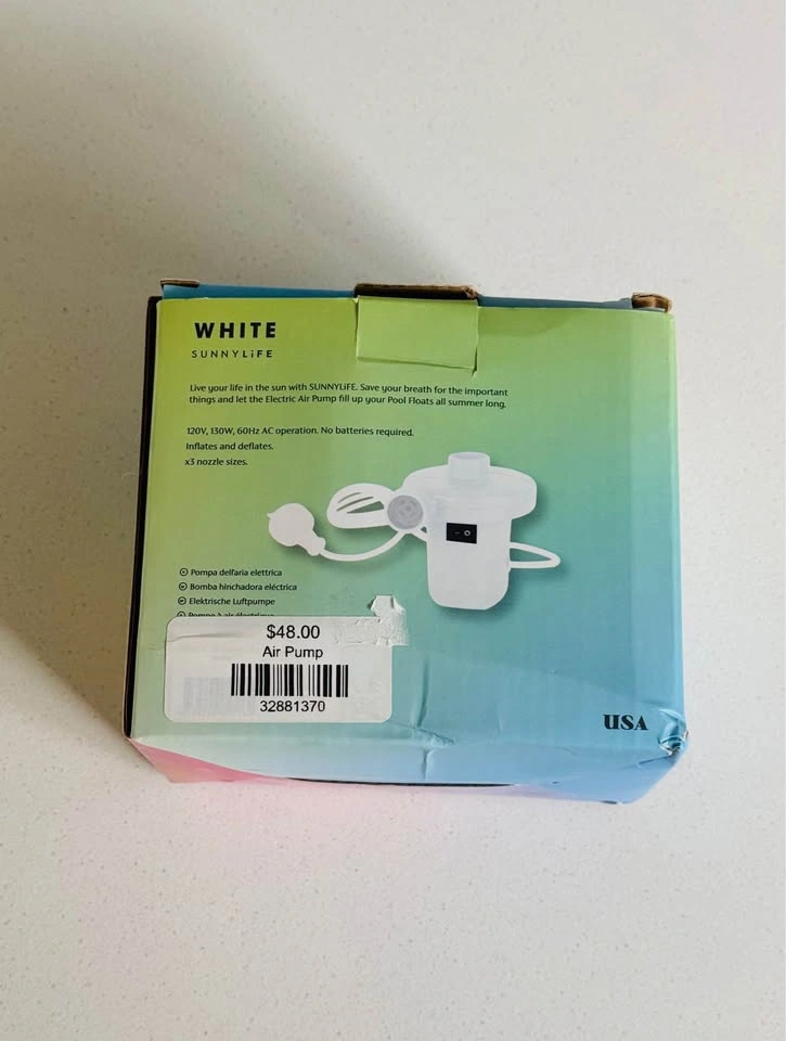 Sunnylife Electric Air Pump for Floats - photo 4