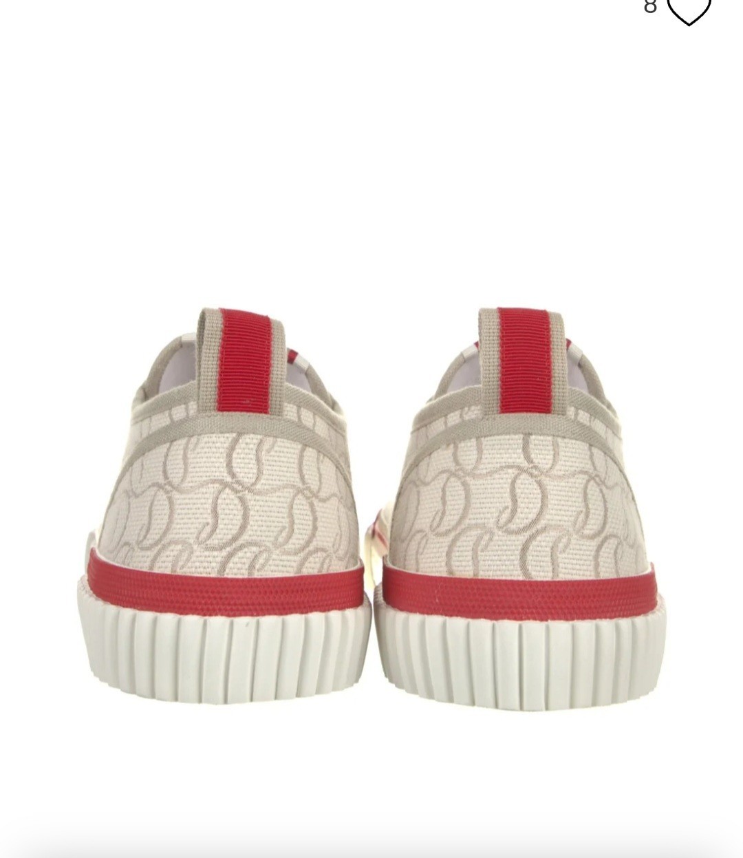 Christian Louboutin Pedro Junior Sneakers Beige Monogram Logo 44 - photo 4