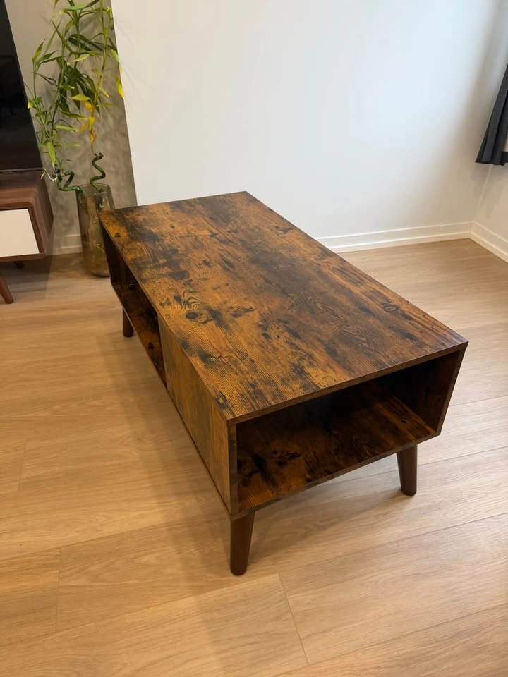 Mid-Century Modern Coffee Table – Rustic Brown - photo 3