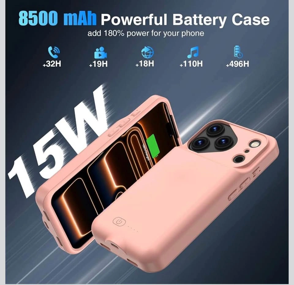 8500mAh Battery Case for iPhone 17 Pro (Blue) - photo 3