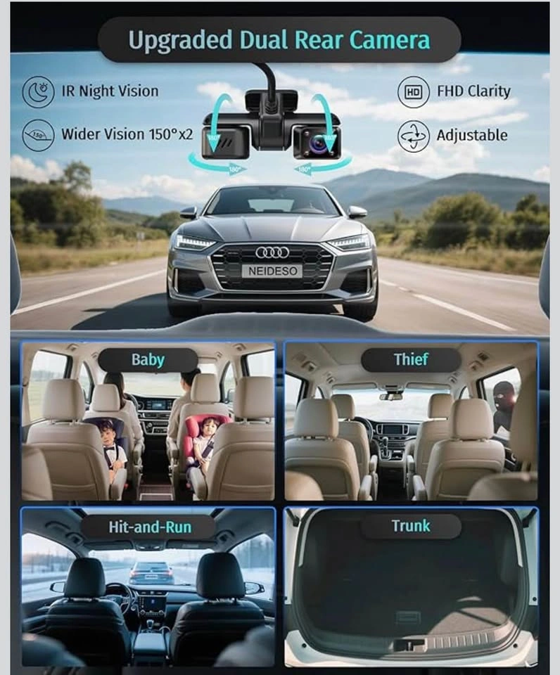 5 Channels AI Dash Cam - Brand New - photo 3