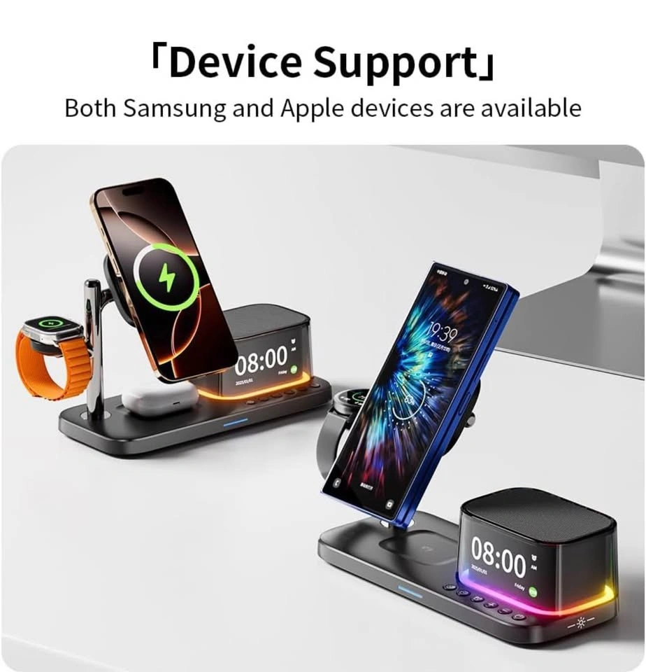 25W Fast Charging 5-in-1 Wireless Charger Stand - photo 3