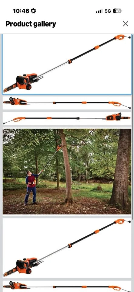 Black+Decker 2-in-1 Pole Saw & Chainsaw 10-inch