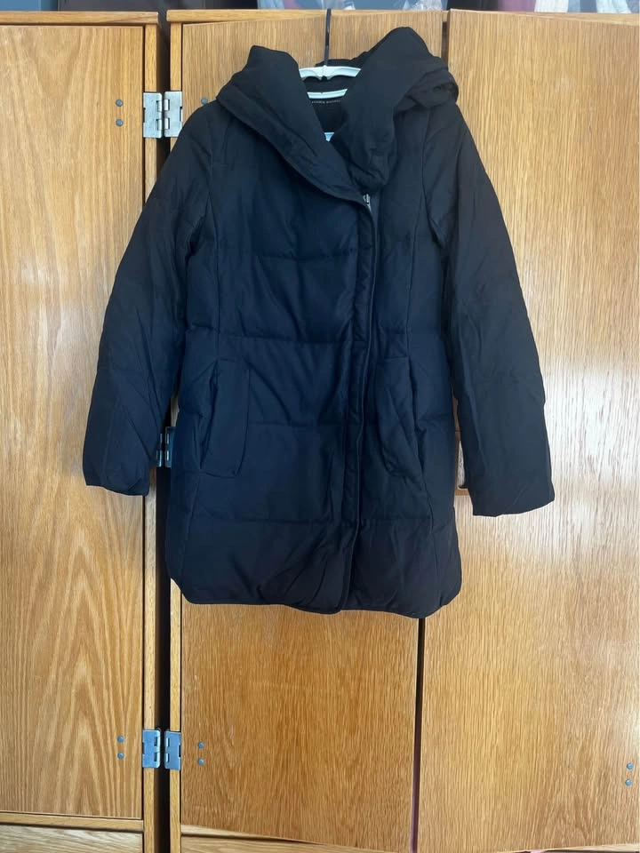 Black winter puffer jacket from Korea - photo 2
