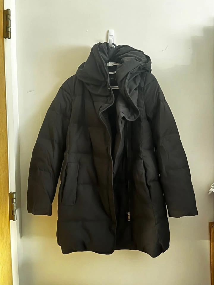 Black winter puffer jacket from Korea - photo 4