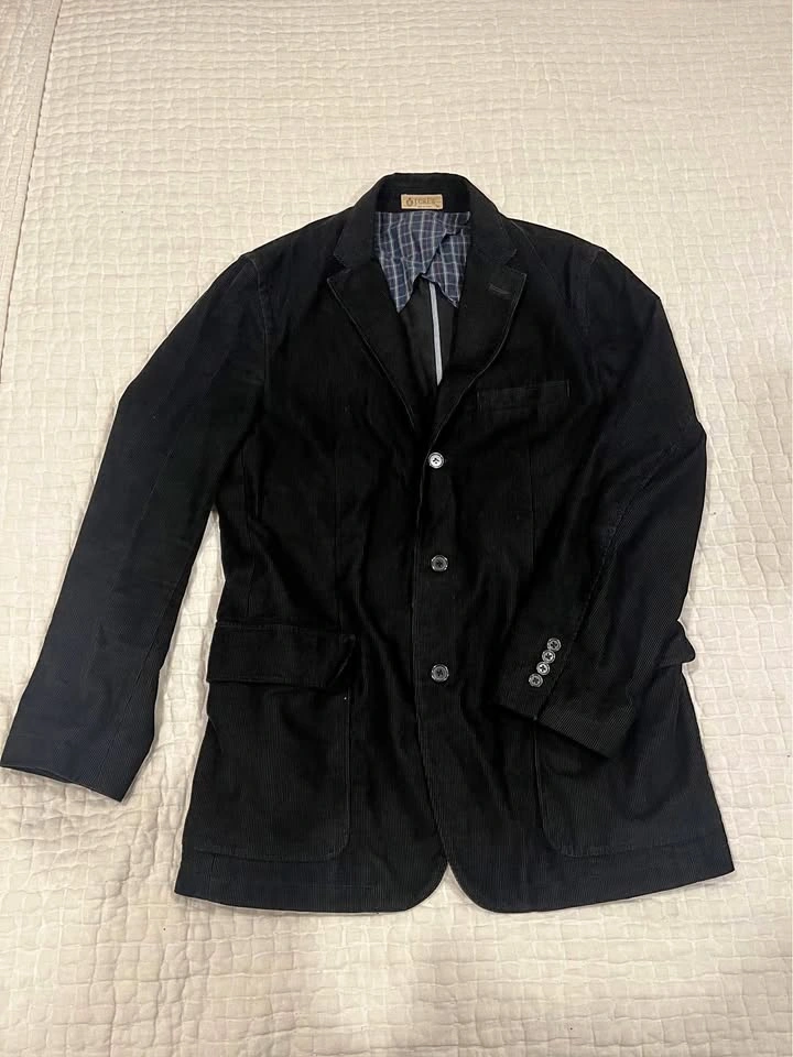 J.Crew Men’s black corduroy blazer
