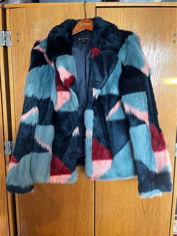 INC International Concept patched fur jacket - photo 3