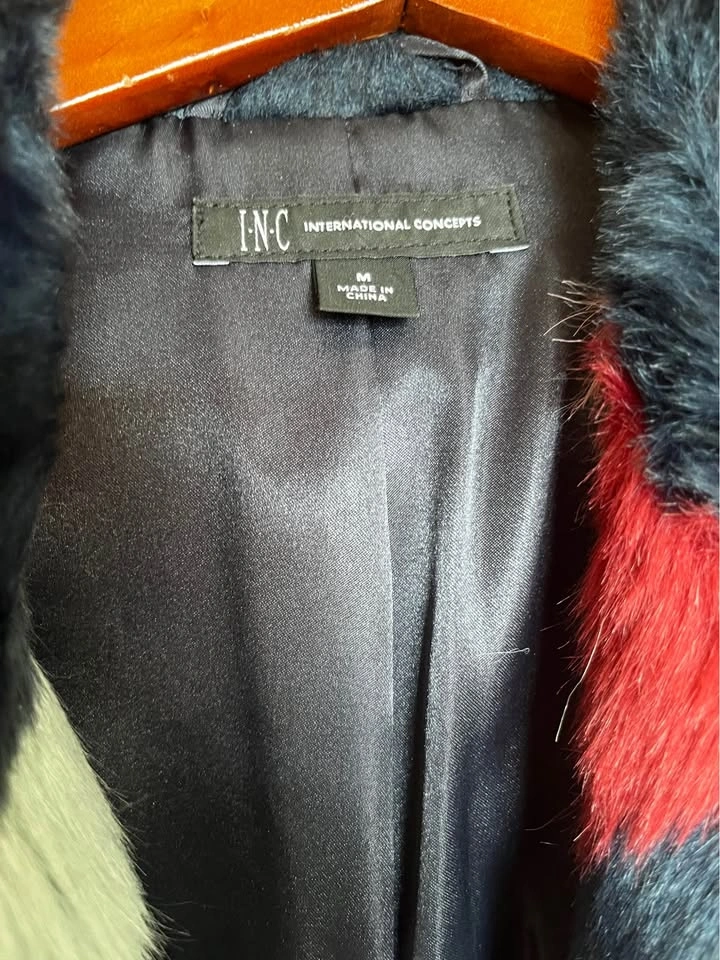 INC International Concept patched fur jacket - photo 4