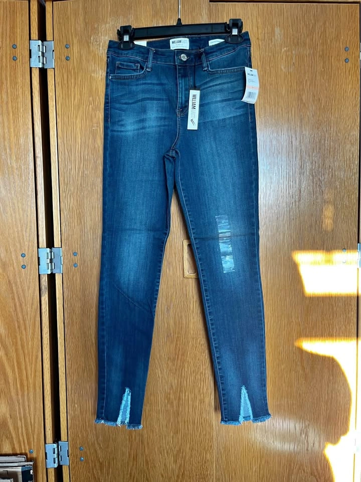 WilliamRast Dark Blue High-Rise Jeans