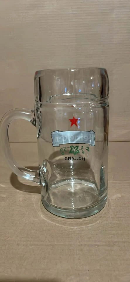 Large Heineken Holland Glass Mug Beer Stein - photo 3