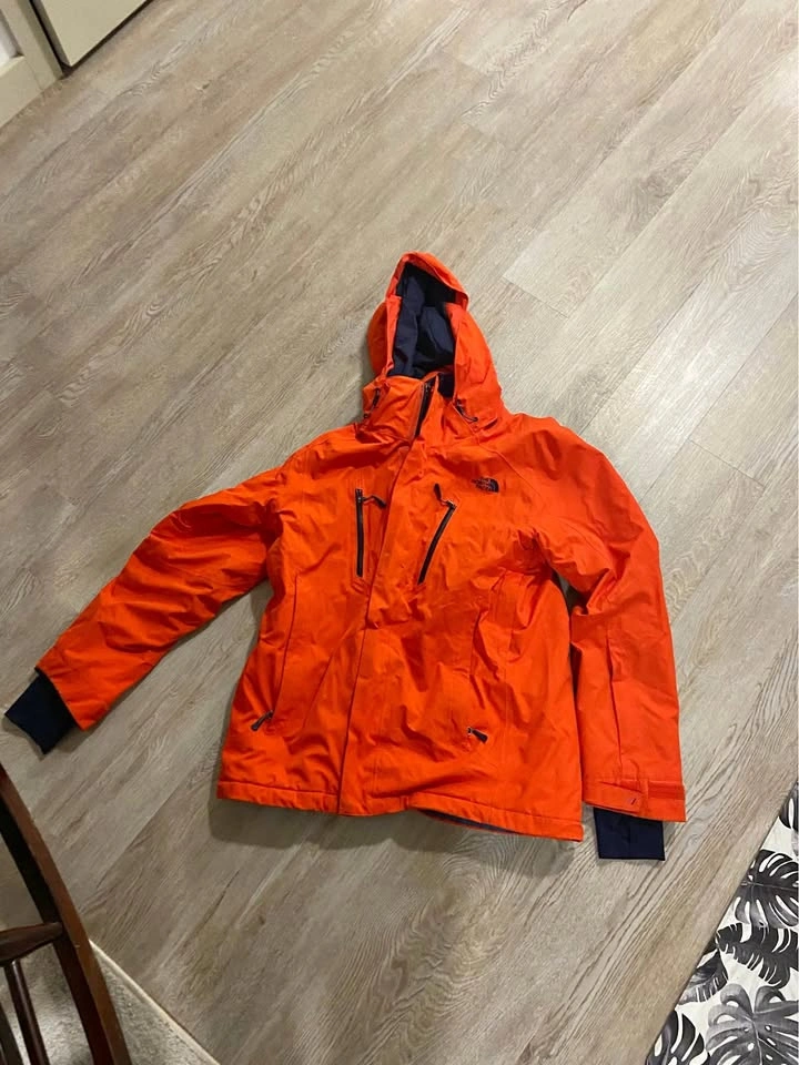 Orange North Face Coat - Men's Size M