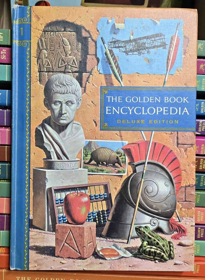 Vintage 1959 Golden Book Encyclopedia Set - 16 Volumes