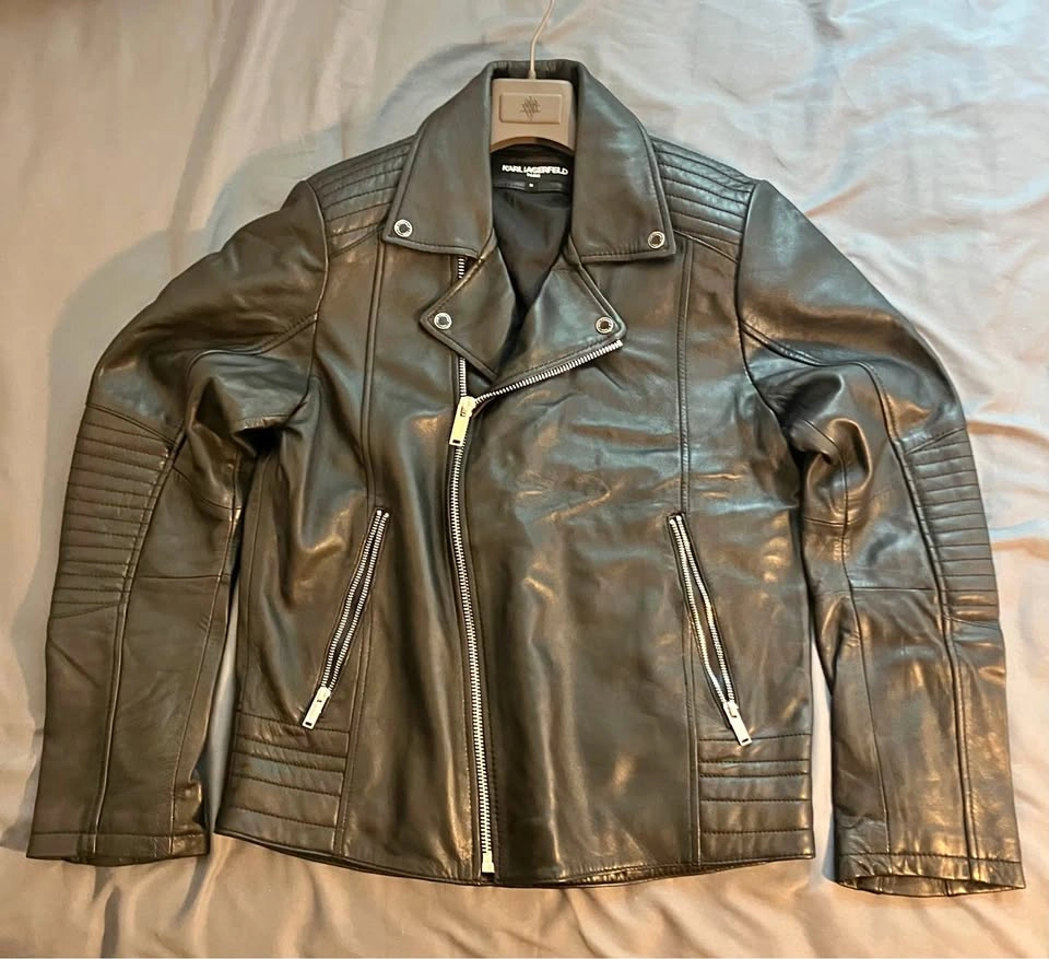 Karl Lagerfeld men’s leather jacket size M