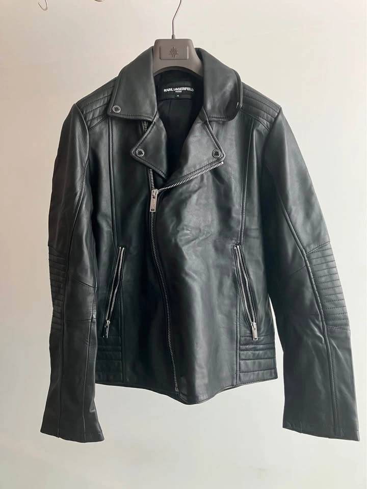 Karl Lagerfeld men’s leather jacket size M - photo 4