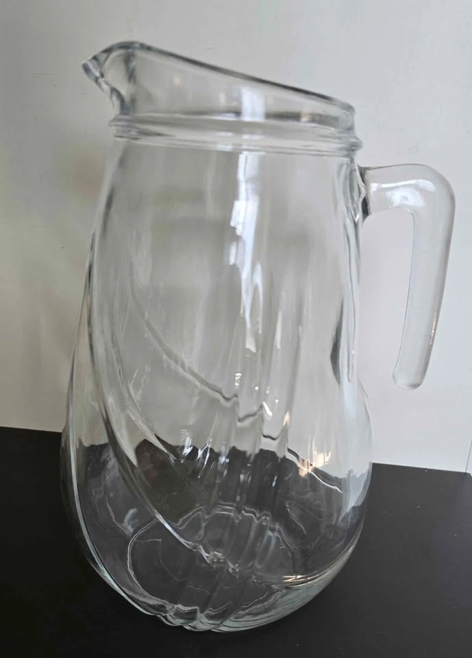 Mikasa Italian Countryside Glass Pitcher - Clear Swirl - photo 2
