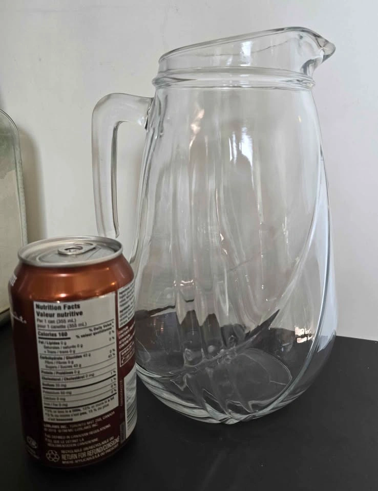 Mikasa Italian Countryside Glass Pitcher - Clear Swirl - photo 3