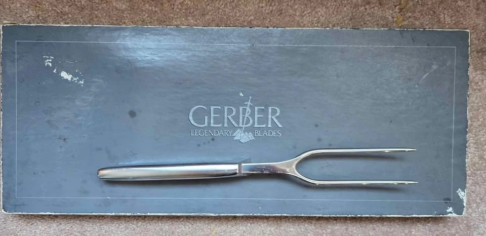 Vintage Gerber Carving Set - Complete (Knife, Fork & Steel) - photo 3