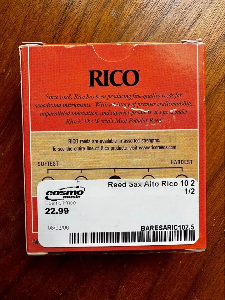 RICO Alto Sax 2.5 reeds - photo 3