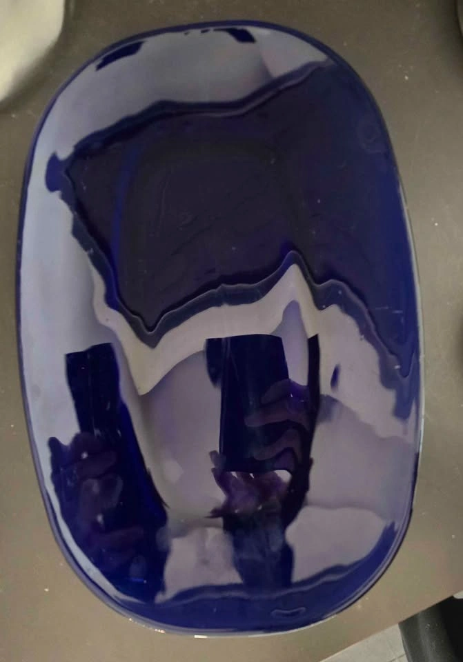 Vintage Cobalt Blue Glass Platter - photo 2