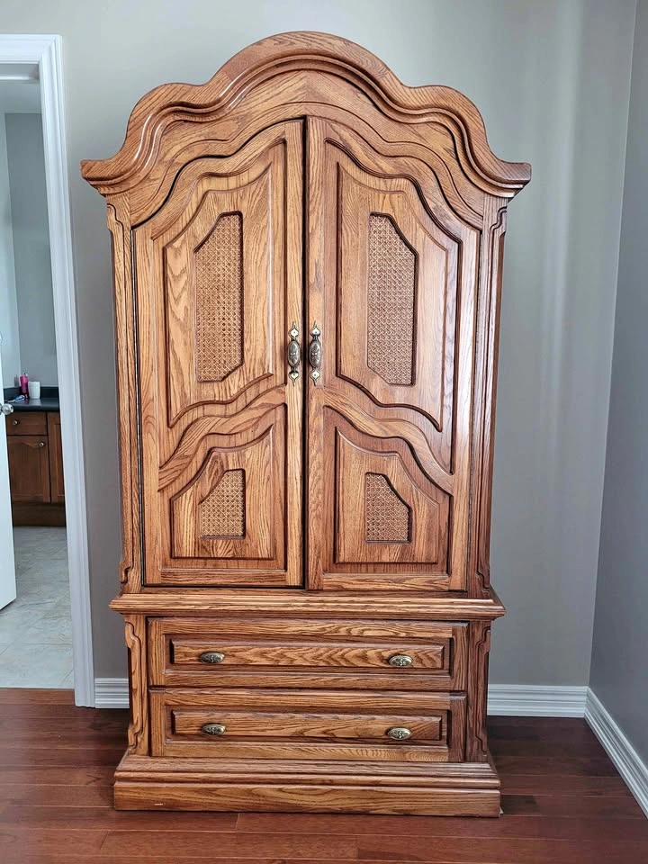 Solid Wood Armoire Wardrobe 38x18x75.5 inches