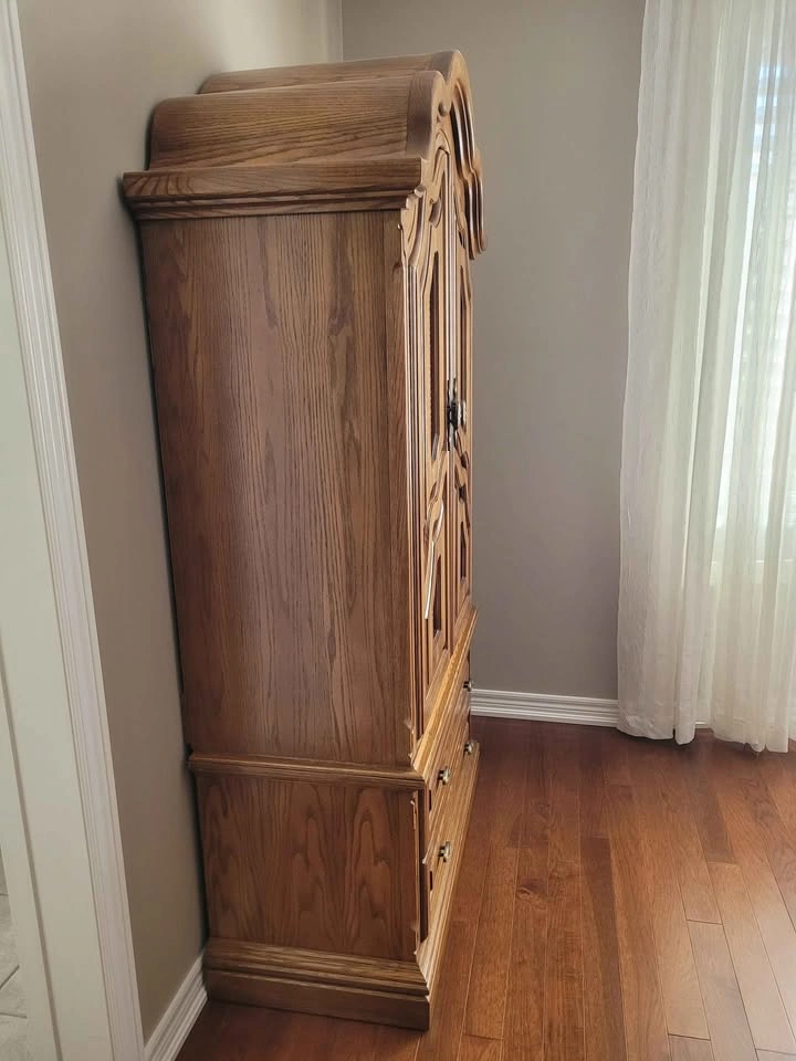 Solid Wood Armoire Wardrobe 38x18x75.5 inches - photo 3