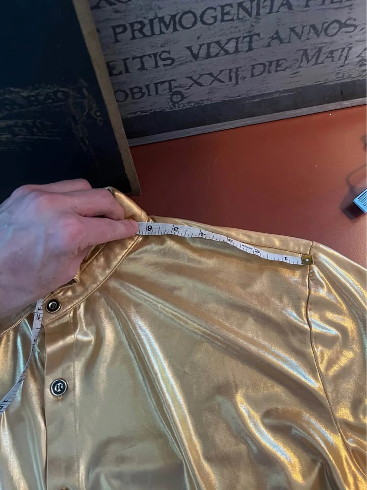 Gold Lamé Jersey Men's Club Shirt - photo 5