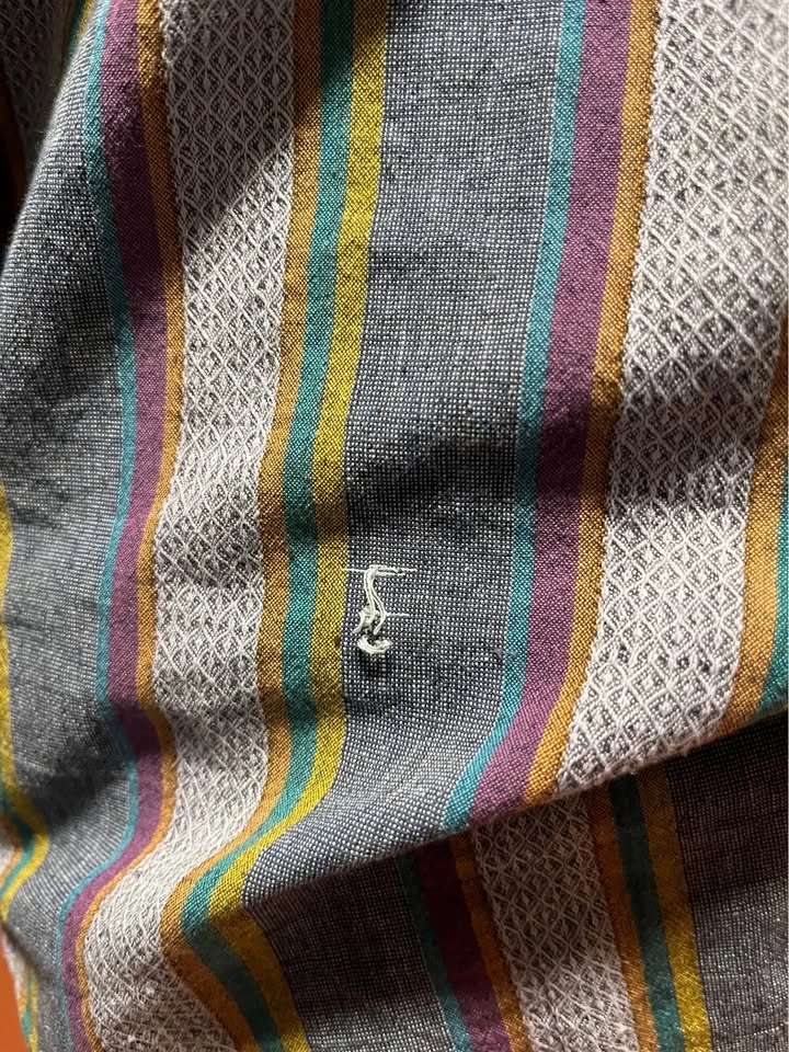 Vintage Unisex Cotton Button-Up Shirt - Medium - photo 4