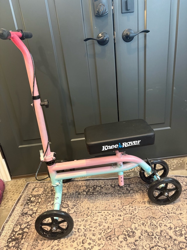 Knee Rover Scooter - Like New + Custom Pink/Blue Design