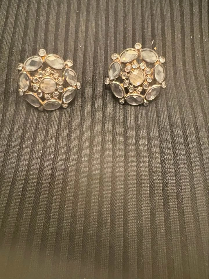 Rose Cut White Topaz Earrings - photo 2