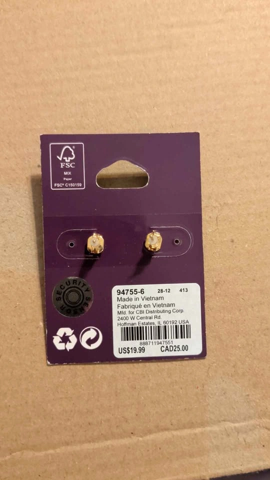 18K Gold Plated Heart Shaped Earrings - photo 3