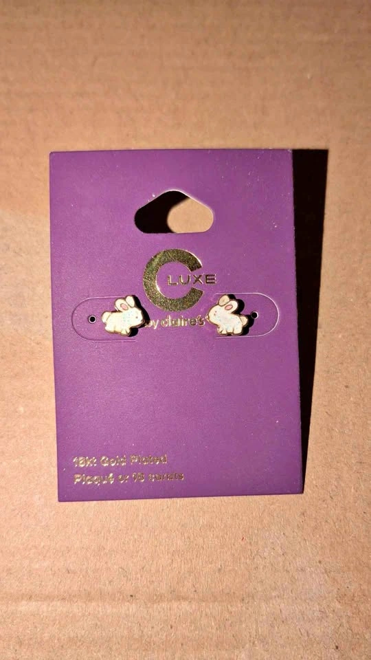 18K Gold Plated Bunny Earrings