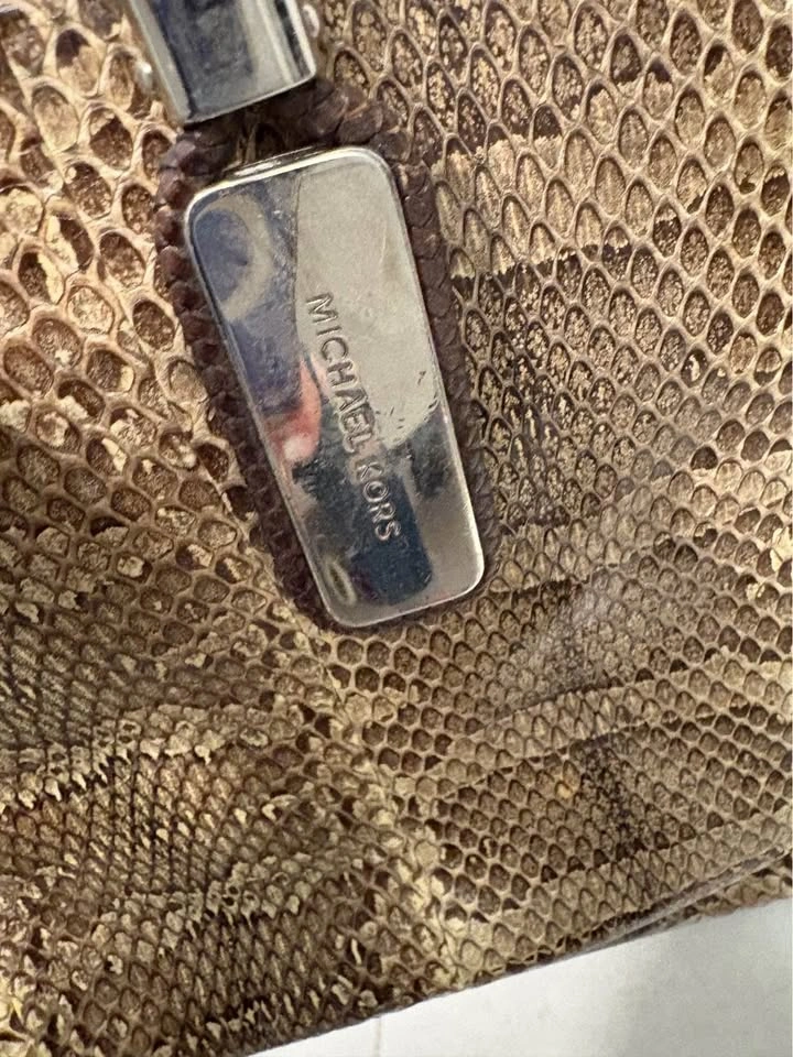 MICHAEL KORS SNAKESKIN LEATHER PURSE - photo 3