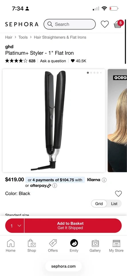 ghd Platinum+ Professional Performance 1” Smart Styler - photo 4