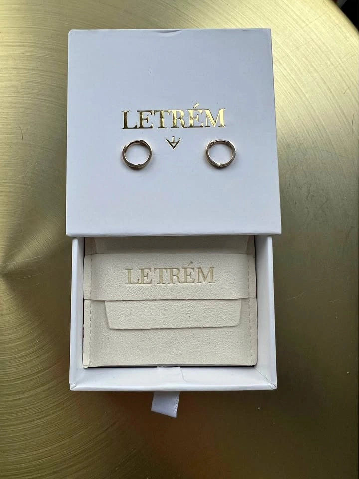 Letrem 14k Solid Gold Huggies - 10mm