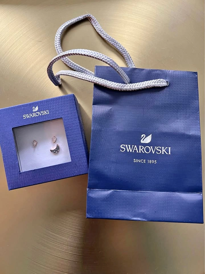 Swarovski Moon & Stars Stud Earrings
