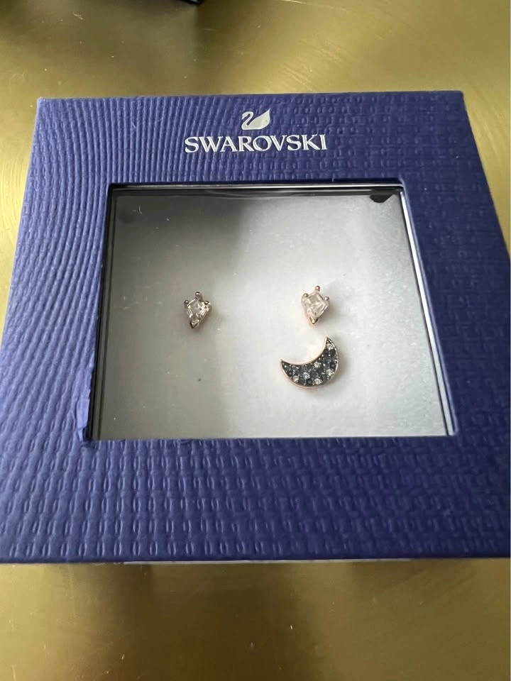 Swarovski Moon & Stars Stud Earrings - photo 2