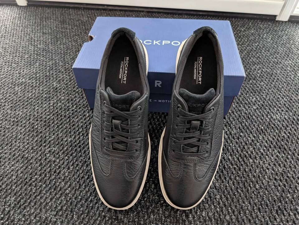 Rockport Total Motion Court T-Toe Leather Sneakers Size 7.5 NEW - photo 2