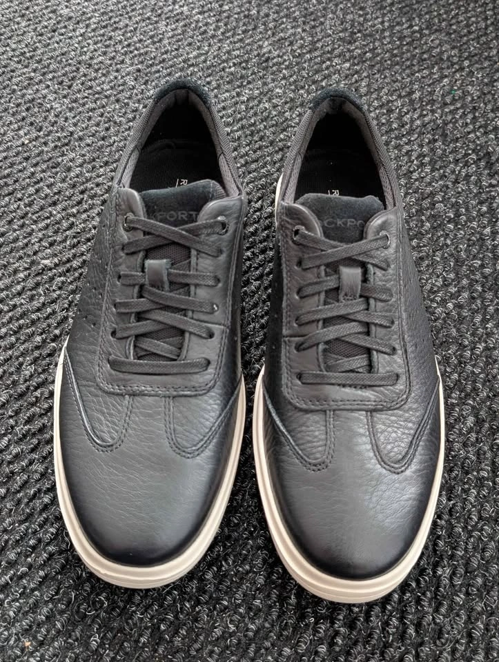 Rockport Total Motion Court T-Toe Leather Sneakers Size 7.5 NEW - photo 3